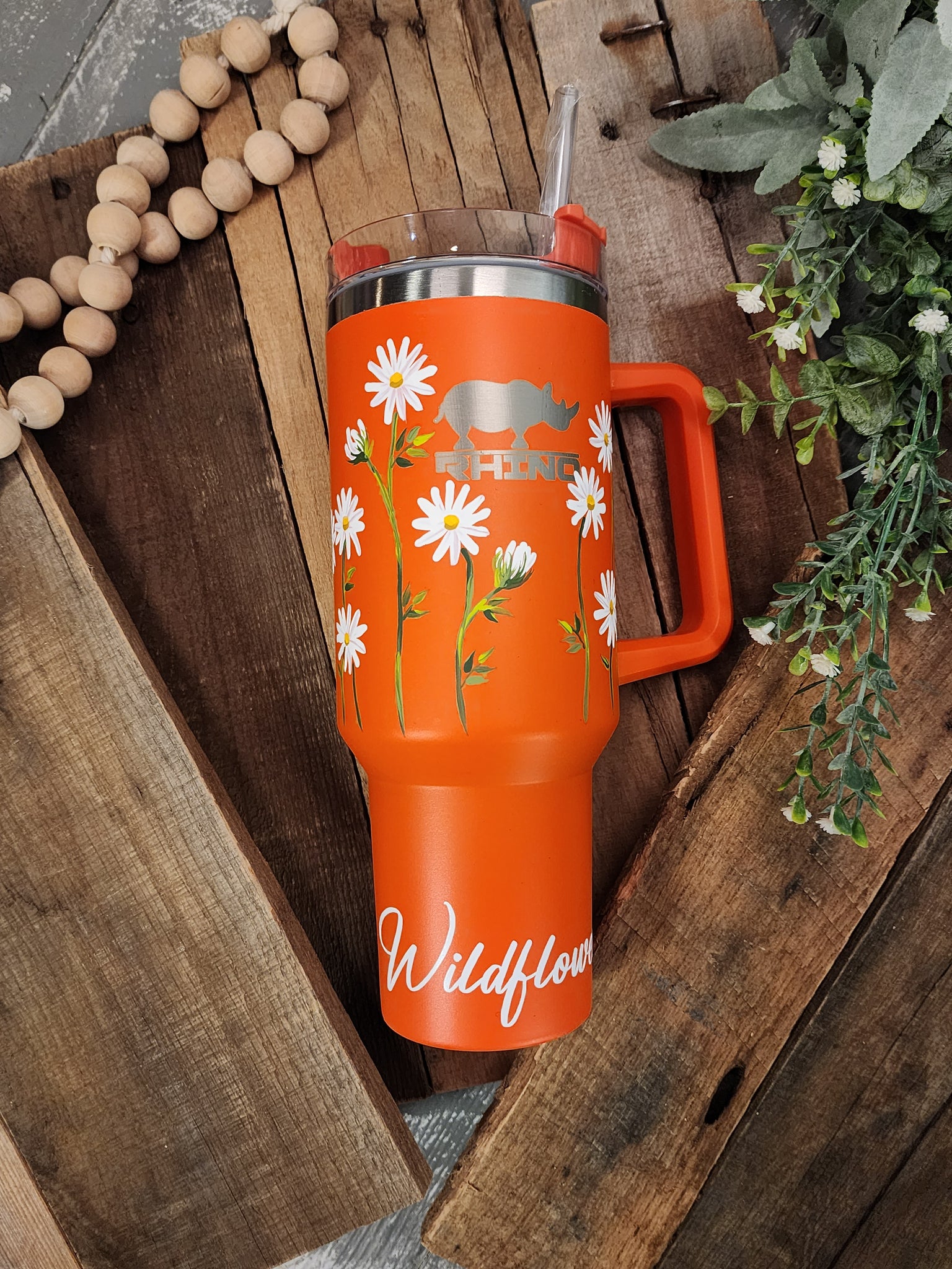 40 oz Daisy Stanley Dupe Tumbler - Shop Wyoming