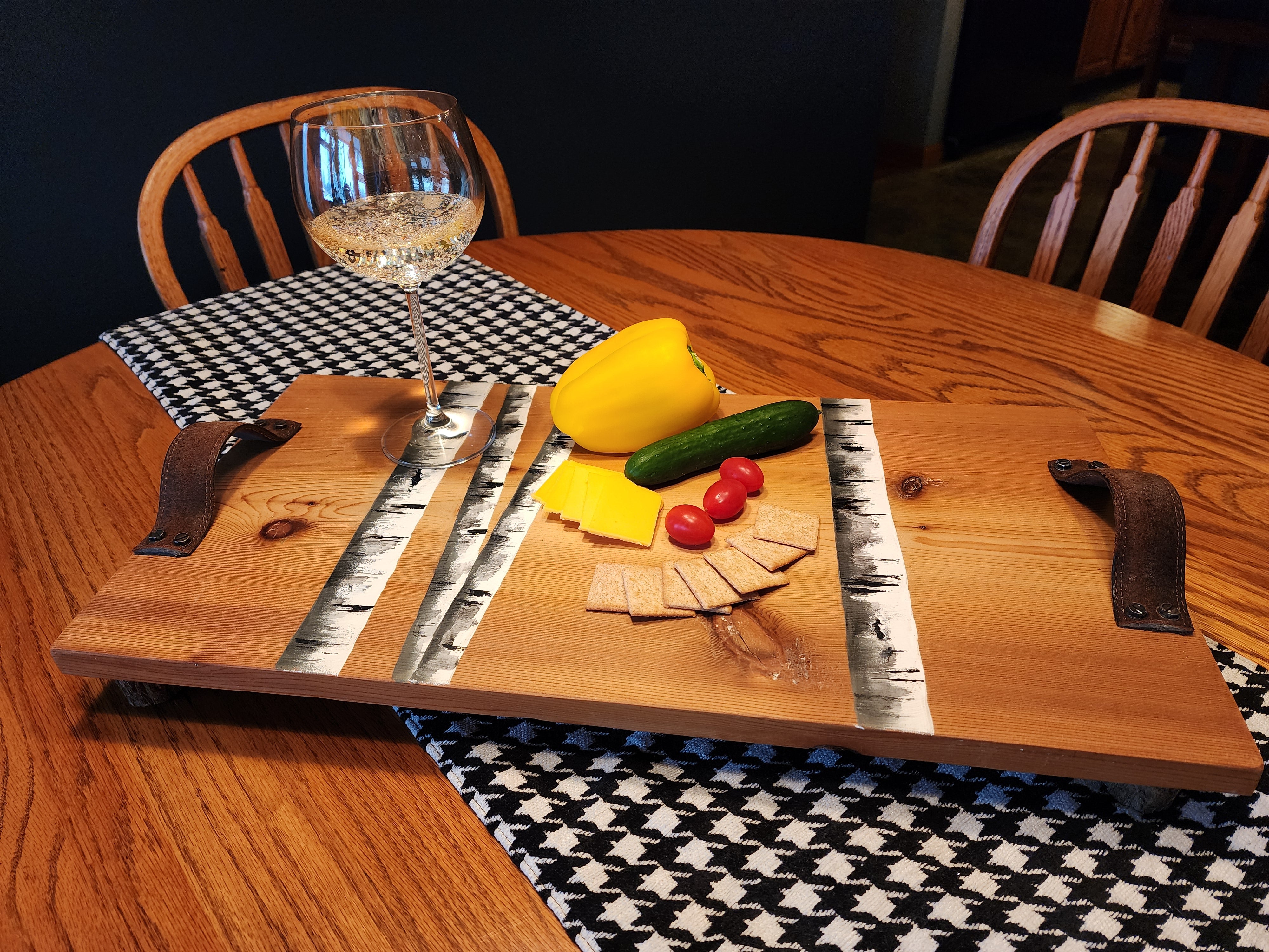 Cozy 3-Piece Gift Set for Her | Surprise blind date Book, Handmade Cedar Charcuterie Board & Lined Tote Bag, Girlfriend gift wrapped