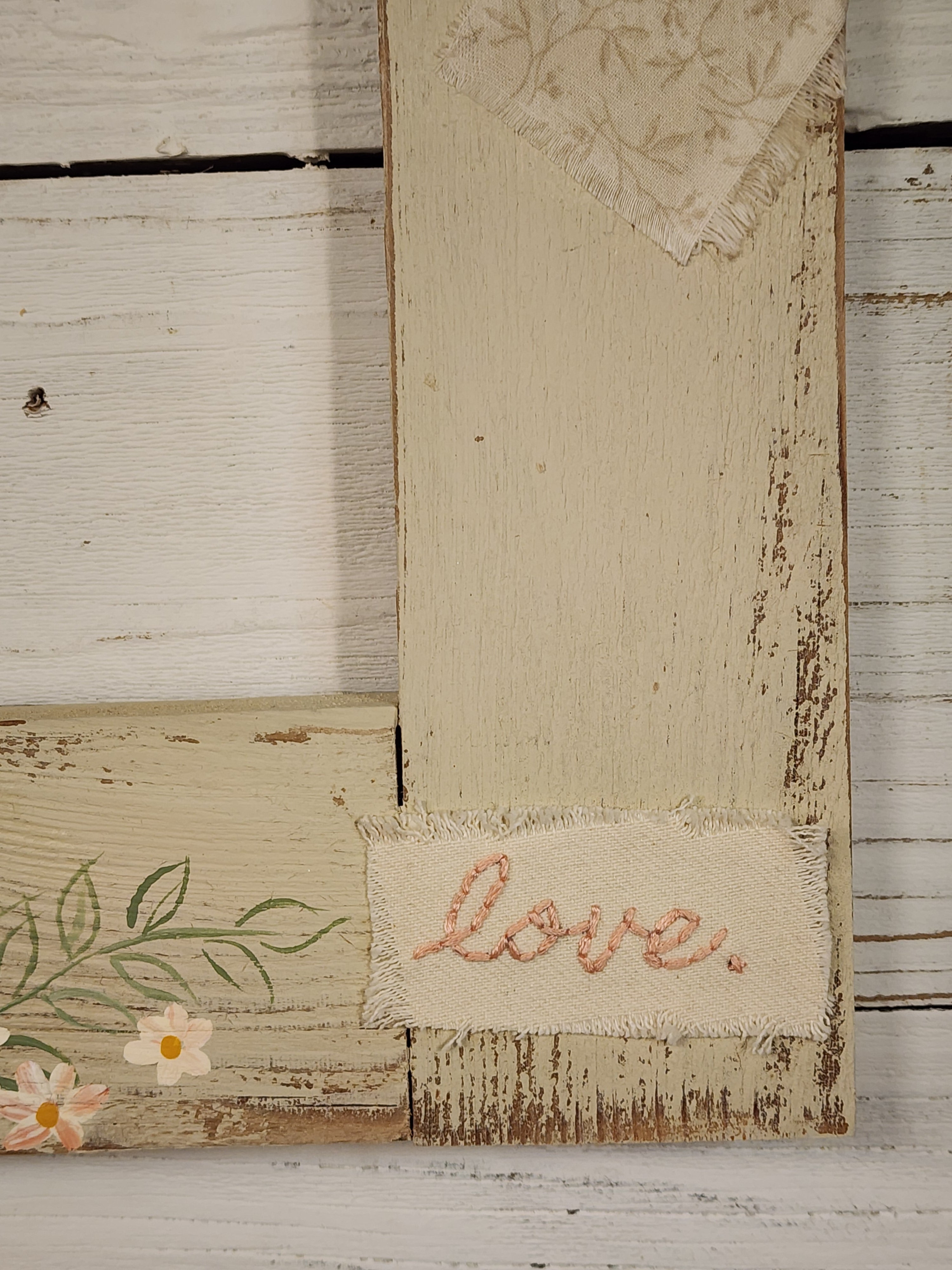 Mama Christmas gift set, cozy hand made embroidery sweatshirt, junk journal recycled wood frame, wood slice baby first Christmas ornament