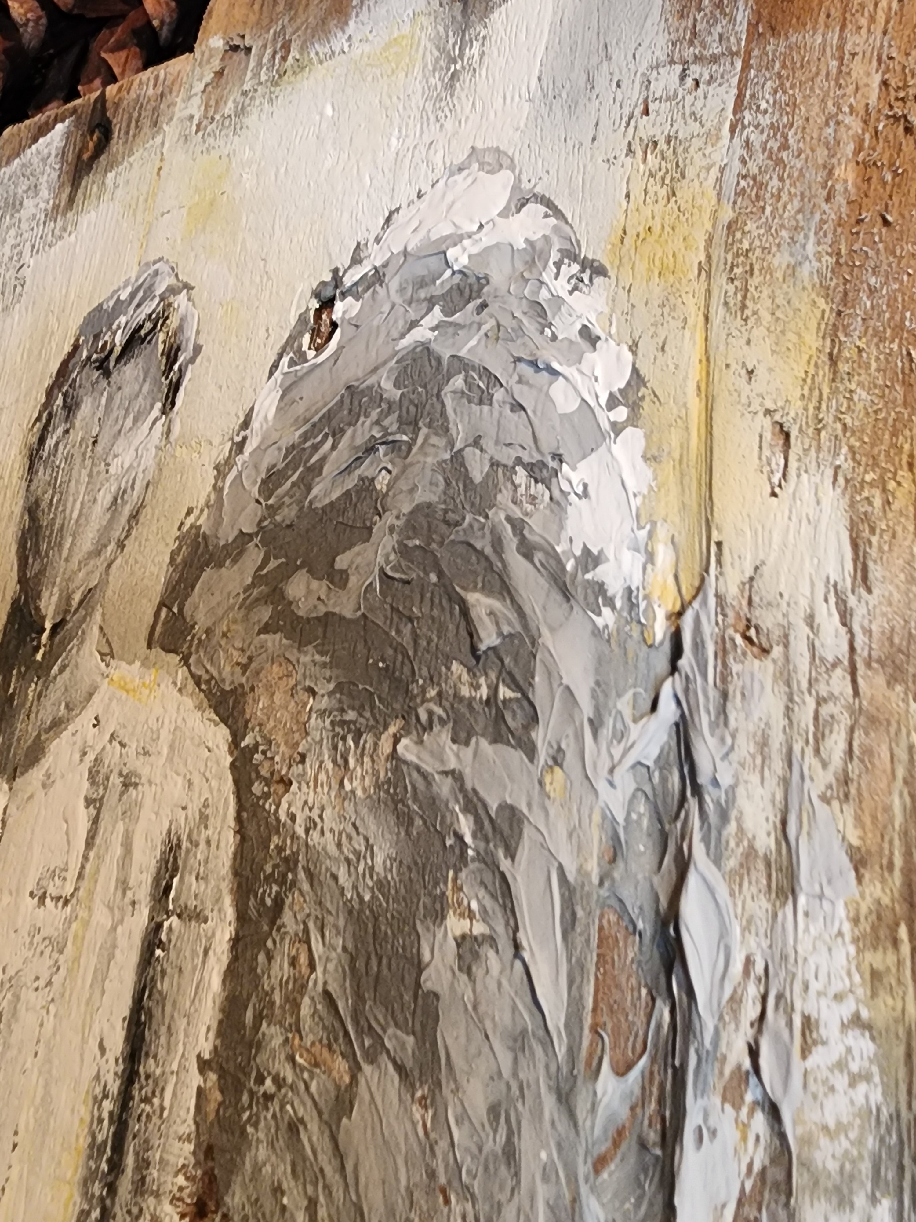 Abstract Angel painting for Christmas, acrylic Primitive Christmas Wall Decor, Rustic Holiday Angel Gift, recycled wood wall art