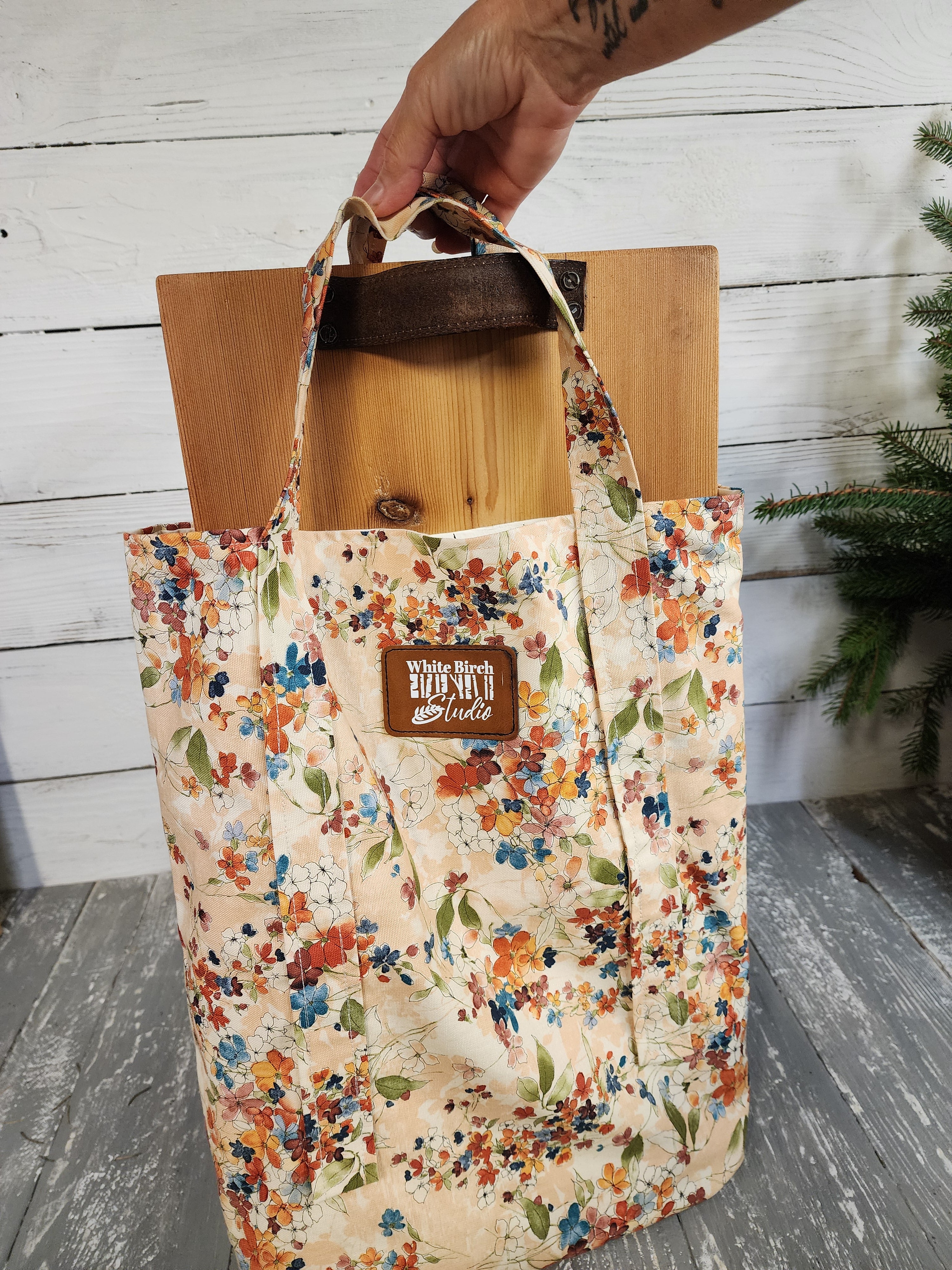 Cozy 3-Piece Gift Set for Her | Surprise blind date Book, Handmade Cedar Charcuterie Board & Lined Tote Bag, Girlfriend gift wrapped