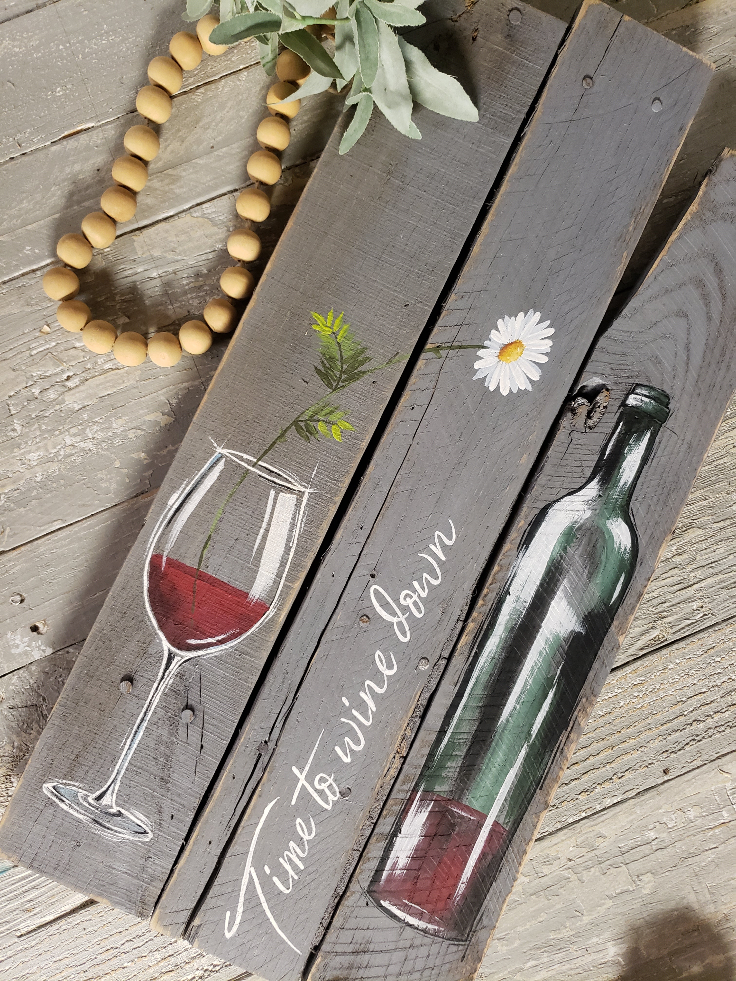 DIY Farmhouse Wine Glasses 